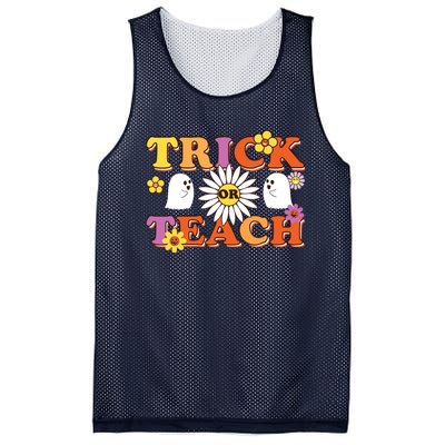 Trick Or Teach Teacher Halloween , Teacher Halloween Costume, Mesh Reversible Basketball Jersey Tank