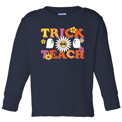 Trick Or Teach Teacher Halloween , Teacher Halloween Costume, Toddler Long Sleeve Shirt