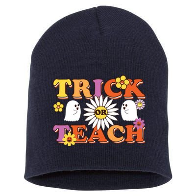 Trick Or Teach Teacher Halloween , Teacher Halloween Costume, Short Acrylic Beanie