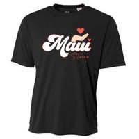 Vintage Strong Maui Hawaii Island I Love Hawaii Cooling Performance Crew T-Shirt