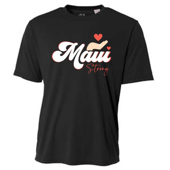 Vintage Strong Maui Hawaii Island I Love Hawaii Cooling Performance Crew T-Shirt