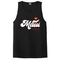 Vintage Strong Maui Hawaii Island I Love Hawaii PosiCharge Competitor Tank