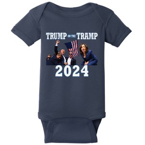 Trump Or The Tramp 2024 Vote For Trump Trump Vance 2024 Baby Bodysuit