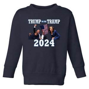 Trump Or The Tramp 2024 Vote For Trump Trump Vance 2024 Toddler Sweatshirt