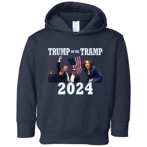 Trump Or The Tramp 2024 Vote For Trump Trump Vance 2024 Toddler Hoodie