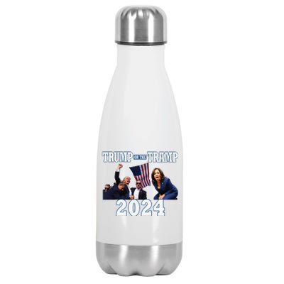 Trump Or The Tramp 2024 Vote For Trump Trump Vance 2024 Stainless Steel Insulated Water Bottle