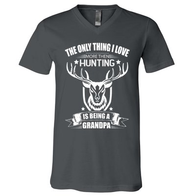 The Only Thing I Love More Than Hunting Is Being A Grandpa V-Neck T-Shirt