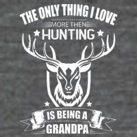 The Only Thing I Love More Than Hunting Is Being A Grandpa 7-Panel Snapback Hat
