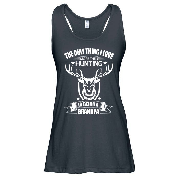 The Only Thing I Love More Than Hunting Is Being A Grandpa Ladies Essential Flowy Tank