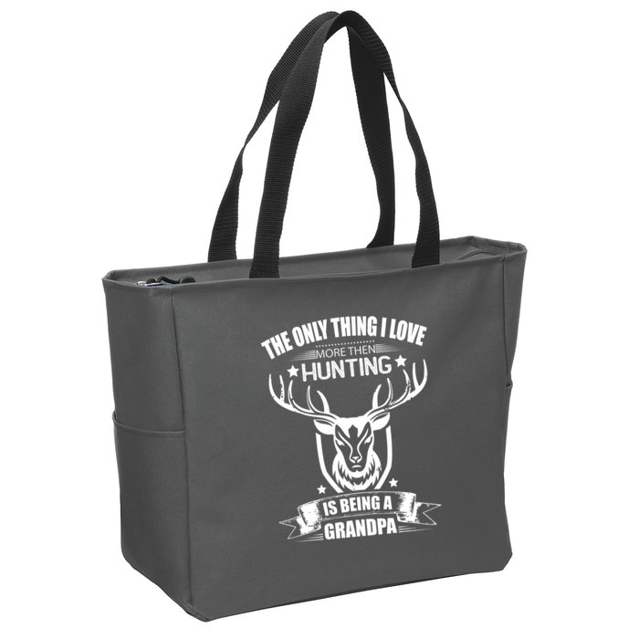 The Only Thing I Love More Than Hunting Is Being A Grandpa Zip Tote Bag