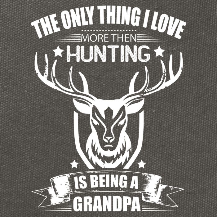 The Only Thing I Love More Than Hunting Is Being A Grandpa Cotton Canvas Backpack