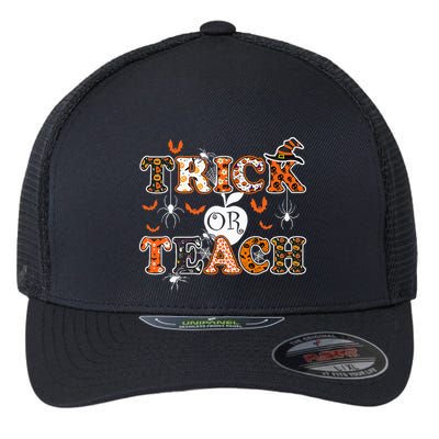 Trick Or Teach Funny Teacher Halloween Costume 2020 Gifts Flexfit Unipanel Trucker Cap