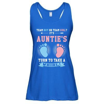 Team Or Team ? Its Aunties Gender Reveal Gift Ladies Essential Flowy Tank