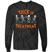 Trick Or Treatment Pt Physical Therapy Therapist Halloween Tie-Dye Long Sleeve Shirt