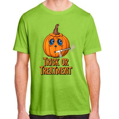 Trick Or Treatment Funny Halloween Respiratory Therapist Adult ChromaSoft Performance T-Shirt