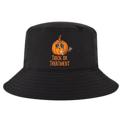 Trick Or Treatment Funny Halloween Respiratory Therapist Cool Comfort Performance Bucket Hat