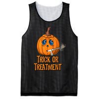 Trick Or Treatment Funny Halloween Respiratory Therapist Mesh Reversible Basketball Jersey Tank