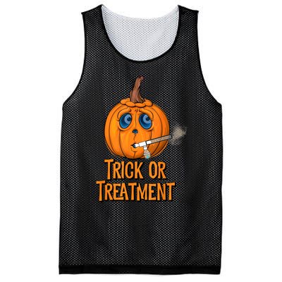 Trick Or Treatment Funny Halloween Respiratory Therapist Mesh Reversible Basketball Jersey Tank