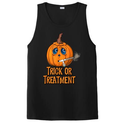 Trick Or Treatment Funny Halloween Respiratory Therapist PosiCharge Competitor Tank