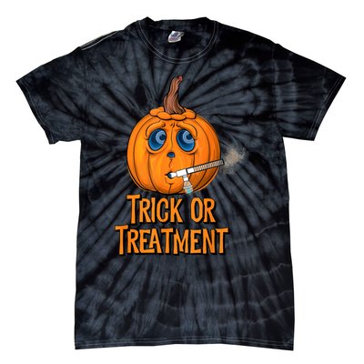 Trick Or Treatment Funny Halloween Respiratory Therapist Tie-Dye T-Shirt