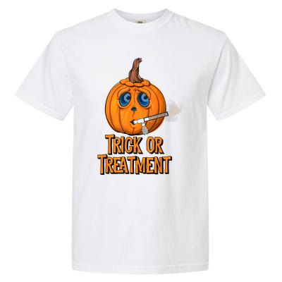 Trick Or Treatment Funny Halloween Respiratory Therapist Garment-Dyed Heavyweight T-Shirt