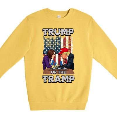 Trump Or The Tramp 2024 Vote Premium Crewneck Sweatshirt