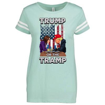 Trump Or The Tramp 2024 Vote Enza Ladies Jersey Football T-Shirt