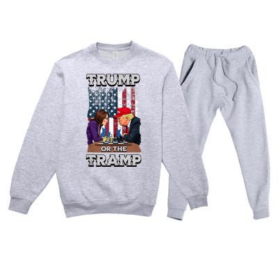 Trump Or The Tramp 2024 Vote Premium Crewneck Sweatsuit Set