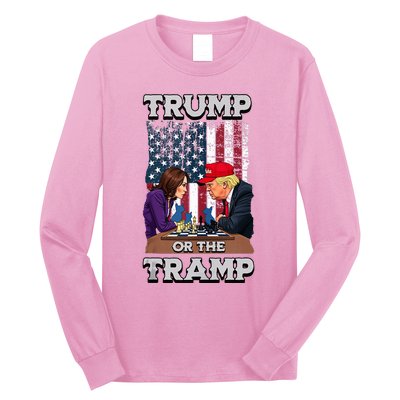 Trump Or The Tramp 2024 Vote Long Sleeve Shirt