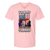 Trump Or The Tramp 2024 Vote V-Neck T-Shirt