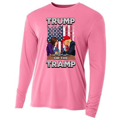 Trump Or The Tramp 2024 Vote Cooling Performance Long Sleeve Crew