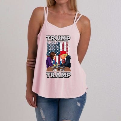 Trump Or The Tramp 2024 Vote Women's Strappy Tank