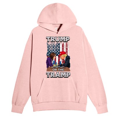 Trump Or The Tramp 2024 Vote Urban Pullover Hoodie