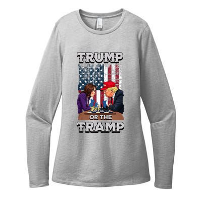 Trump Or The Tramp 2024 Vote Womens CVC Long Sleeve Shirt