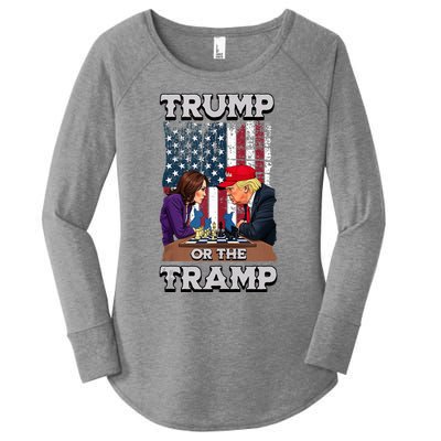 Trump Or The Tramp 2024 Vote Women's Perfect Tri Tunic Long Sleeve Shirt