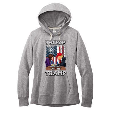 Trump Or The Tramp 2024 Vote Women's Fleece Hoodie