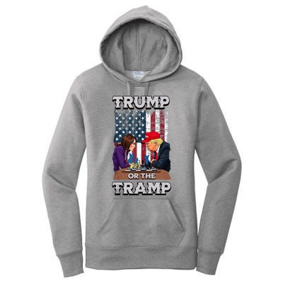 Trump Or The Tramp 2024 Vote Women's Pullover Hoodie