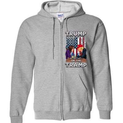 Trump Or The Tramp 2024 Vote Full Zip Hoodie