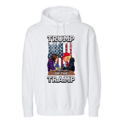 Trump Or The Tramp 2024 Vote Garment-Dyed Fleece Hoodie