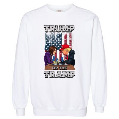 Trump Or The Tramp 2024 Vote Garment-Dyed Sweatshirt