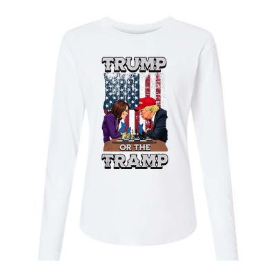 Trump Or The Tramp 2024 Vote Womens Cotton Relaxed Long Sleeve T-Shirt