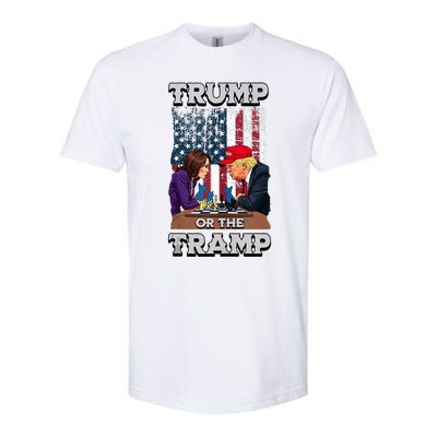 Trump Or The Tramp 2024 Vote Softstyle CVC T-Shirt