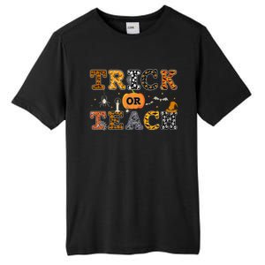 Trick Or Teach Funny School Teacher Halloween Costume Gift Tall Fusion ChromaSoft Performance T-Shirt