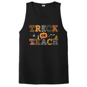 Trick Or Teach Funny School Teacher Halloween Costume Gift PosiCharge Competitor Tank