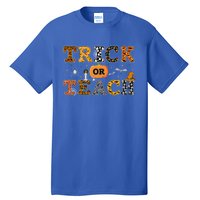 Trick Or Teach Funny School Teacher Halloween Costume Gift Tall T-Shirt