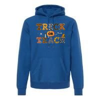 Trick Or Teach Funny School Teacher Halloween Costume Gift Premium Hoodie