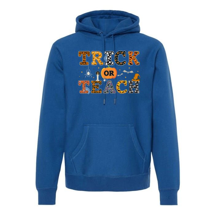 Trick Or Teach Funny School Teacher Halloween Costume Gift Premium Hoodie