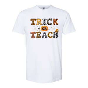 Trick Or Teach Funny School Teacher Halloween Costume Gift Softstyle CVC T-Shirt