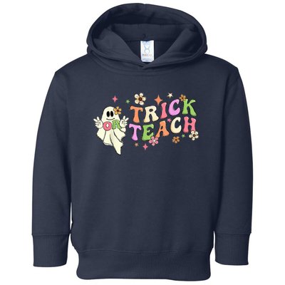 Trick Or Teach Cute Ghost Funny Teacher Halloween Costume Toddler Hoodie