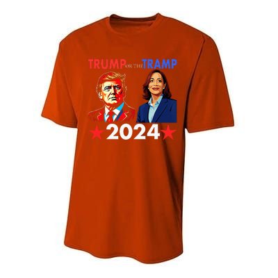 Trump Or The Tramp 2024 Vote For Trump Performance Sprint T-Shirt